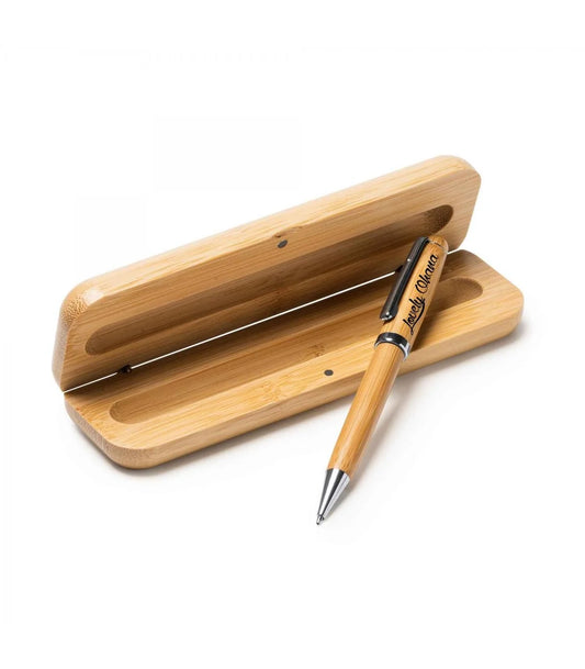 Bolígrafo en madera con caja