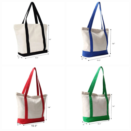 Bolsas tote bag en canvas con tiras