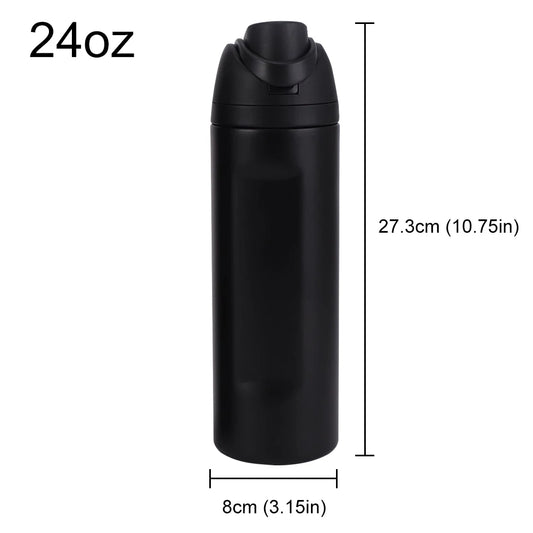 Botella térmica negra 24 oz